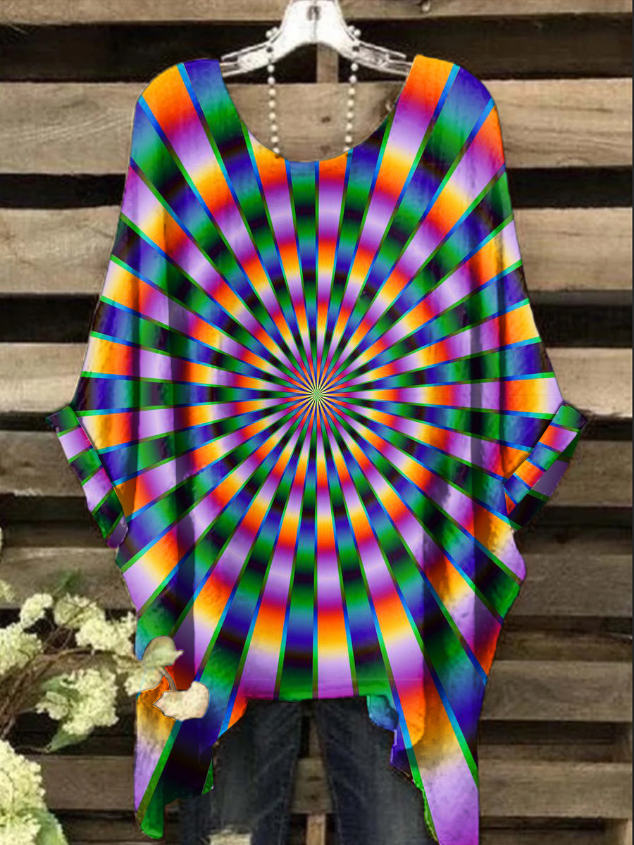 Women's Psychedelic Print Design Top