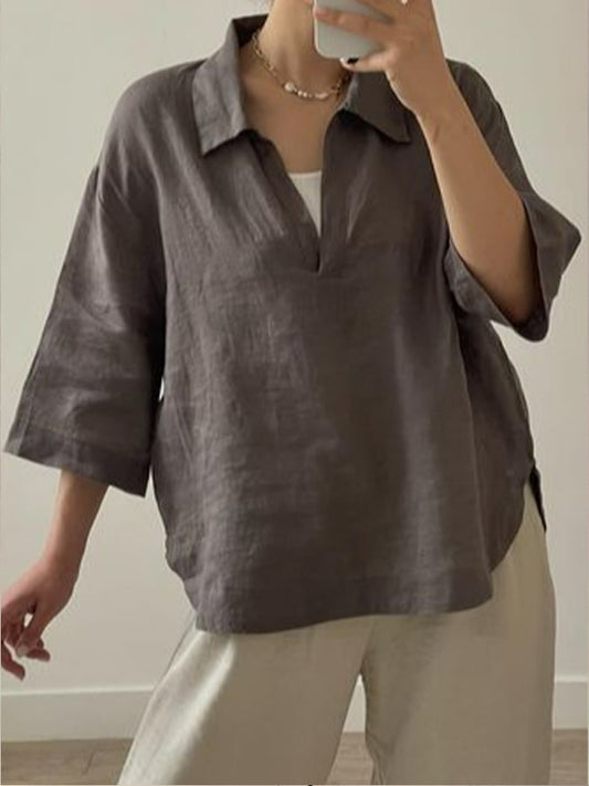 Women's Cotton Linen Casual Shirt
