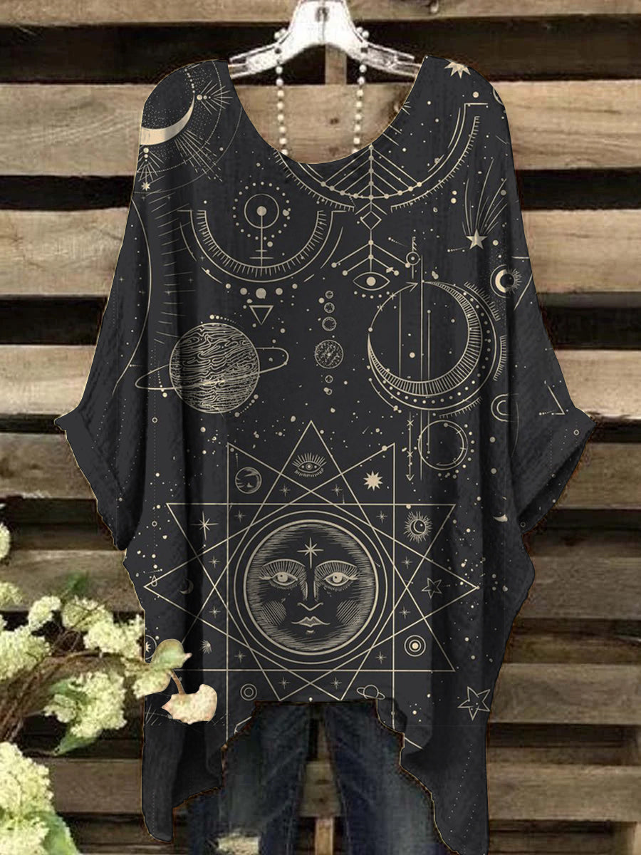 Women's Astrology Casual Print Top