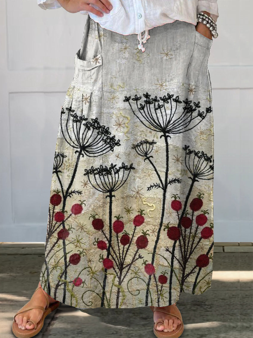 Women's Art Painting Hippie Print Skirt