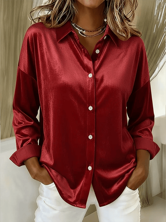 Women'S Casual Special Velvet Shirt 