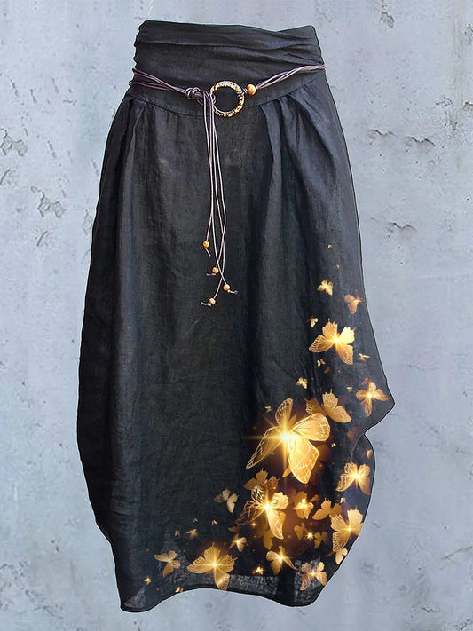 Women's Butterfly Art Design Casual Casual Skirt