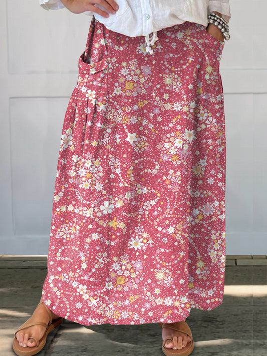Women's Art Painting Hippie Print Skirt
