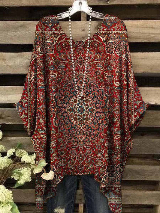 Women's Vintage Ethnic Printed Top