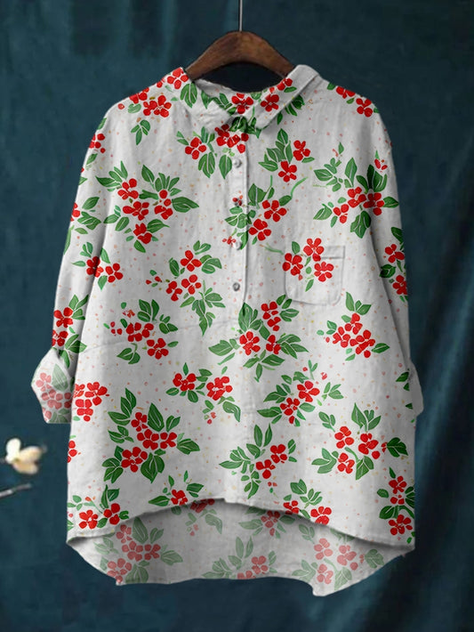 Warm florals Fashion Shirt