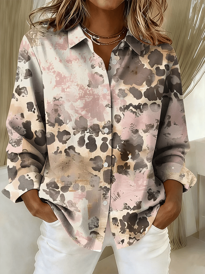 Women'S Casual Loose Printed Shirt 